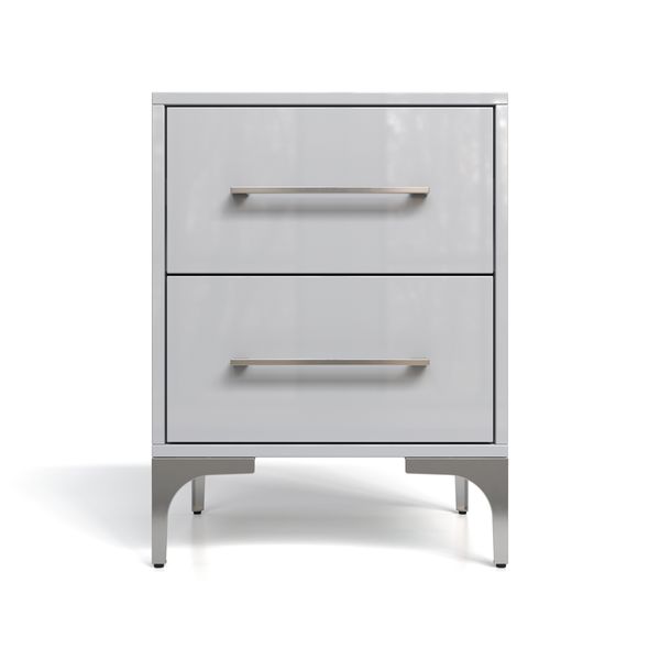 BAM! High Gloss Two Drawer Bedside Table