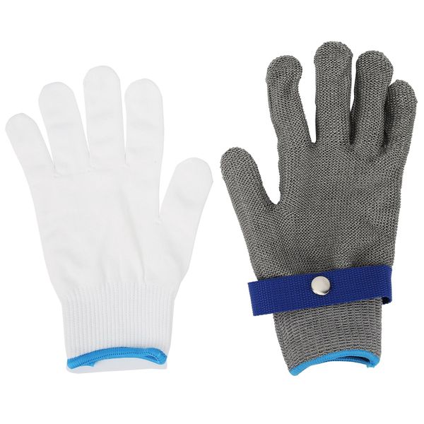 Desai Cut Proof Stab Resistant Wire Metal Mesh Butcher Cotton Glove