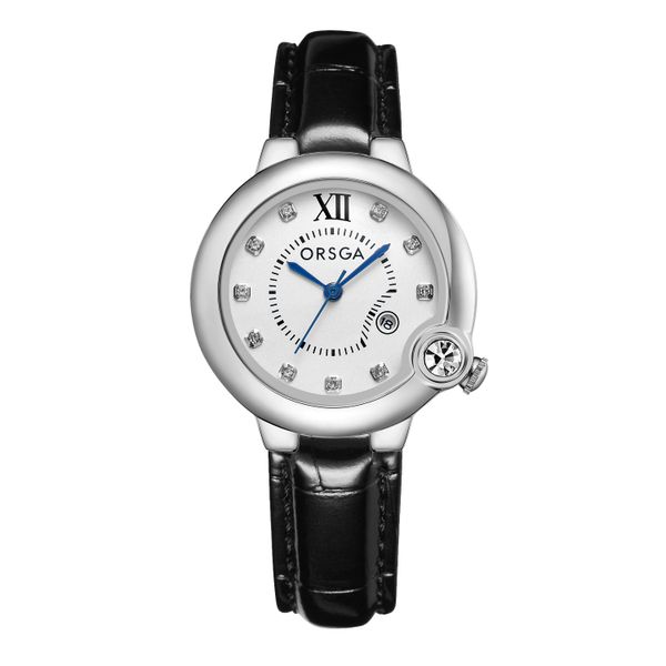 ORSGA Diamond studded Roman Light Luxury Women's Watch Balloon Calendar Wat