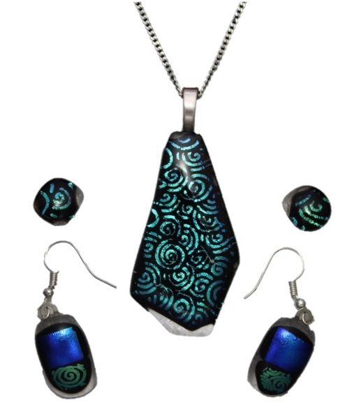 925 Sterling Silver Necklace Set ( 55cm Cube Chain)