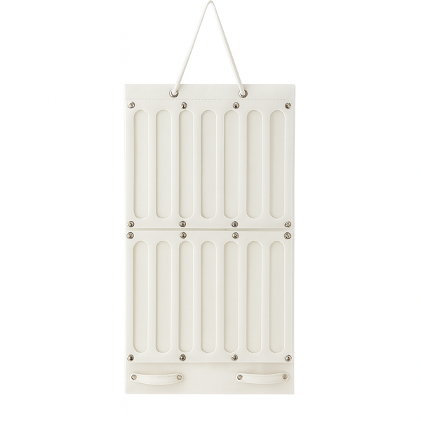 Hanging Bag Vertical Style Jewelry Display - White