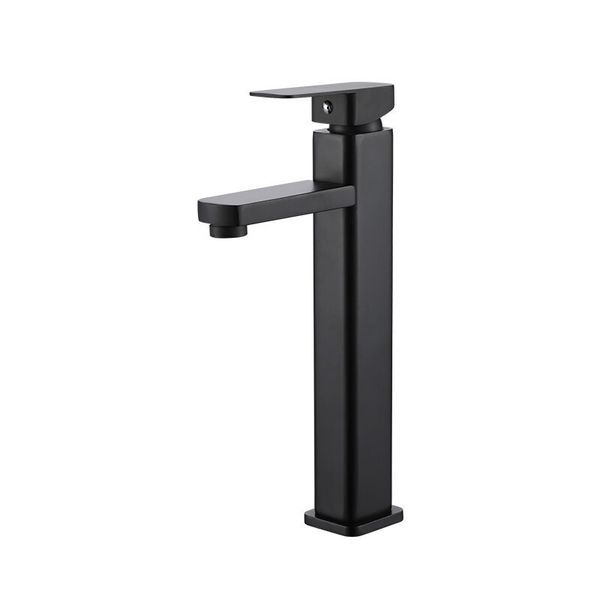 Matte Black Bathroom Faucet Single Handle Vessel Sink Basin Mixer Tap