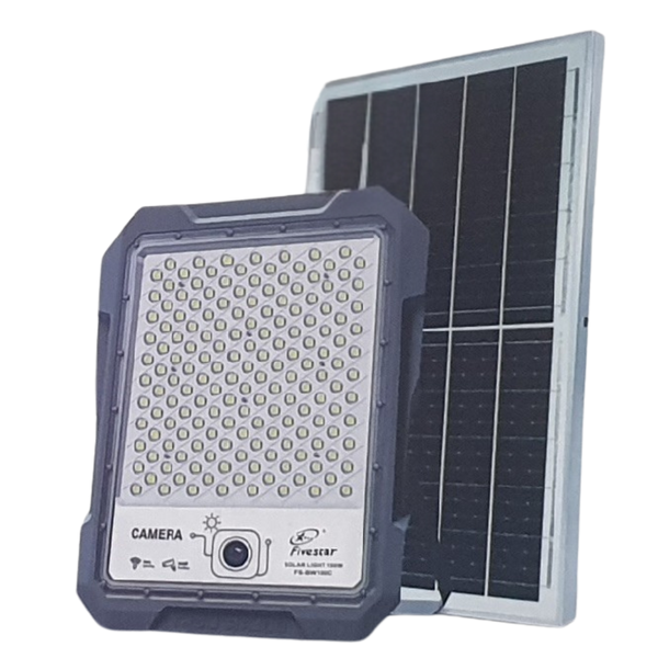 Solar Monitoring Flood Light &amp; Camera - 300W