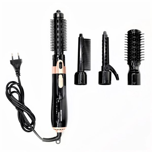 Hot Air comb 4-in-1 Curling/Straight/Dry/Combing
