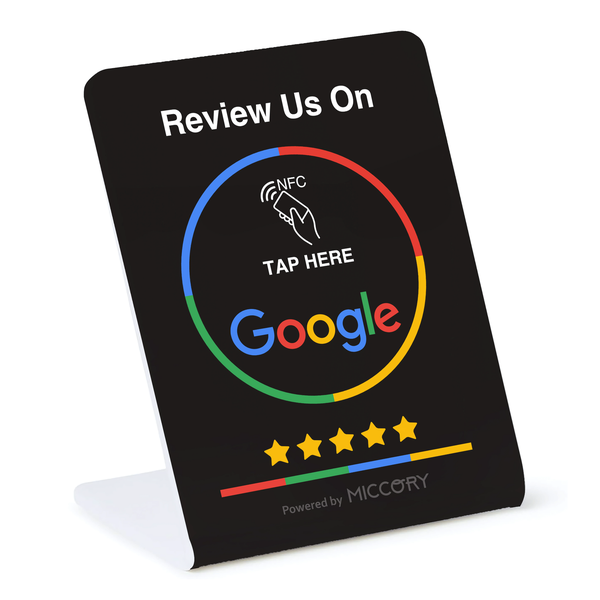 Miccory - Google Review NFC Stand Display (Black Edition)