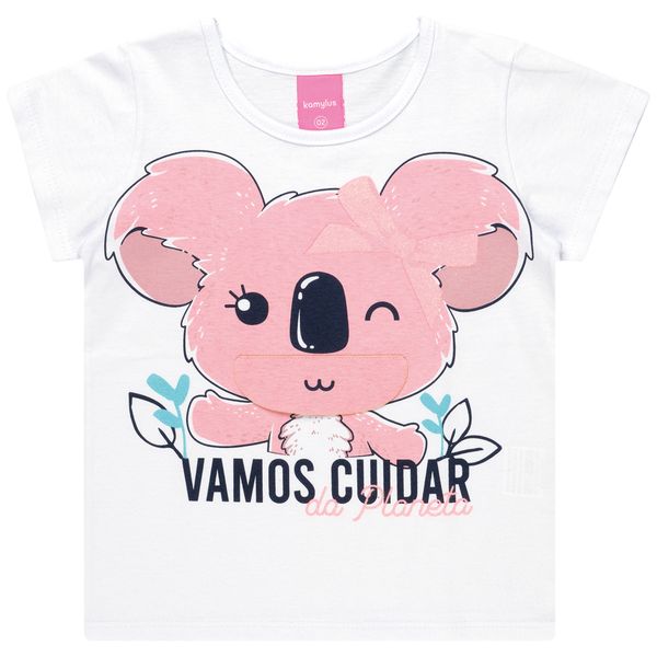 Kamylus - Girls White Short Sleeve Regular Cotton Top