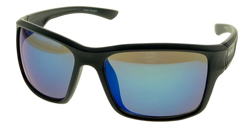 Ocean Eyewear - Fashion Sunglasses - Matt Frame with Blue Revo Lens