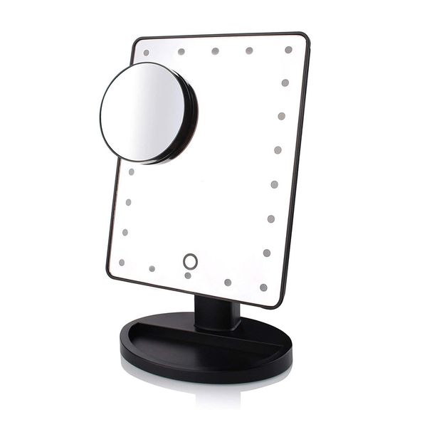 Makeup Mirror with 22 LED Light Cosmetic Vanity Mirror Touch (10x Magnifying Mirror)