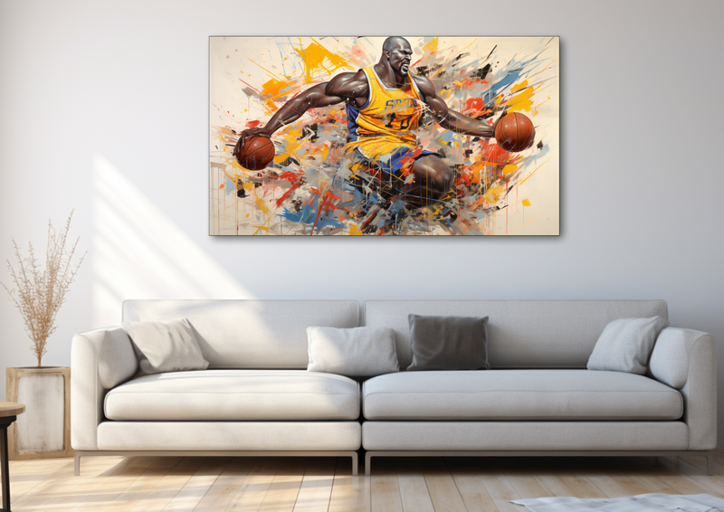 Canvas Wall Art - Shaq AQttack Abstract - HD0099