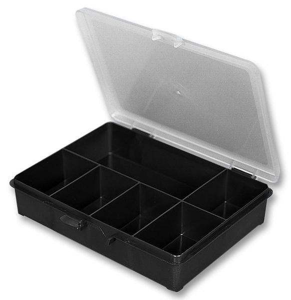 Storage Box 6, Opaque, 6 Dividers,
