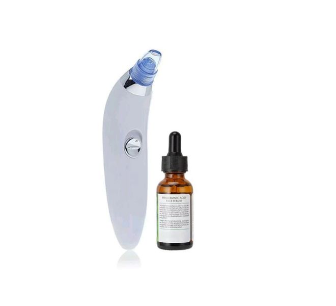Clean Suction Facial Pore Blackhead Remover Plus a Hyaluronic Acid Serum