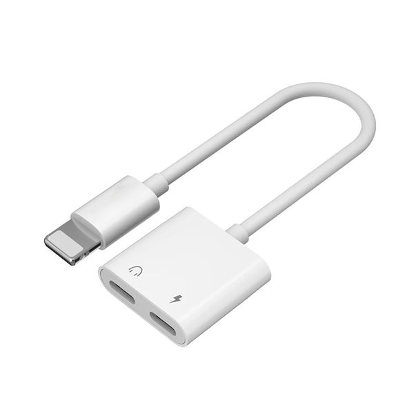 Lightning to Lightning 2-in-1 Charging and Headphone Converter Adapter