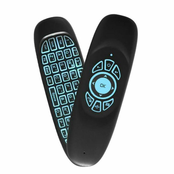 Andowl Mini Wireless Air Mouse and Backlit RGB Keyboard