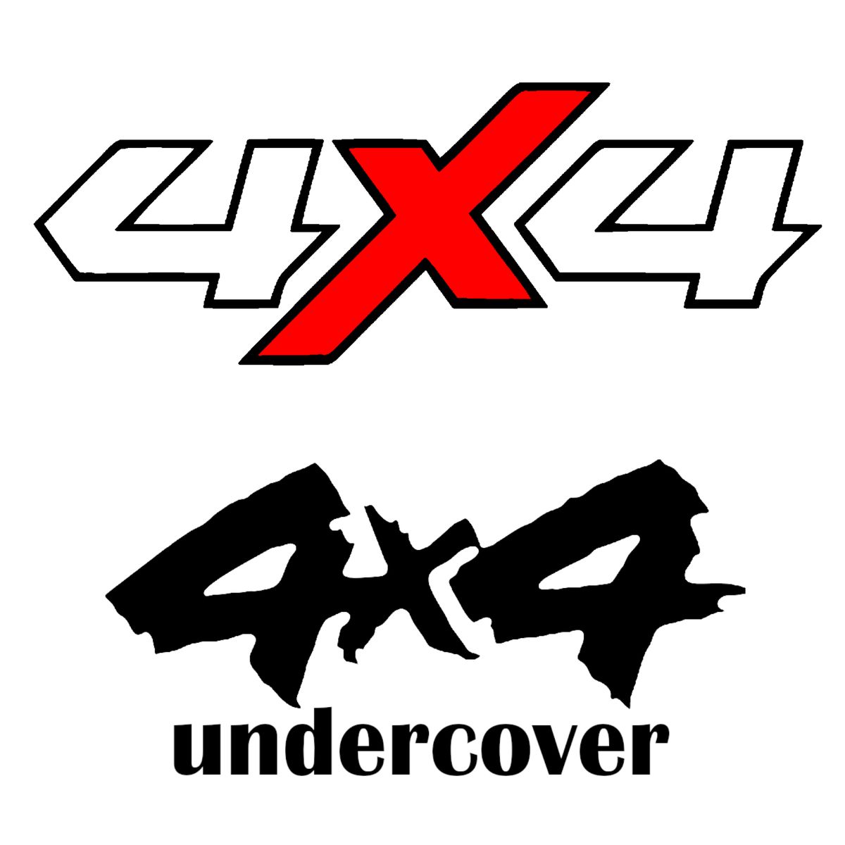 Vinyl Car Stickers - 4x4 Undercover 