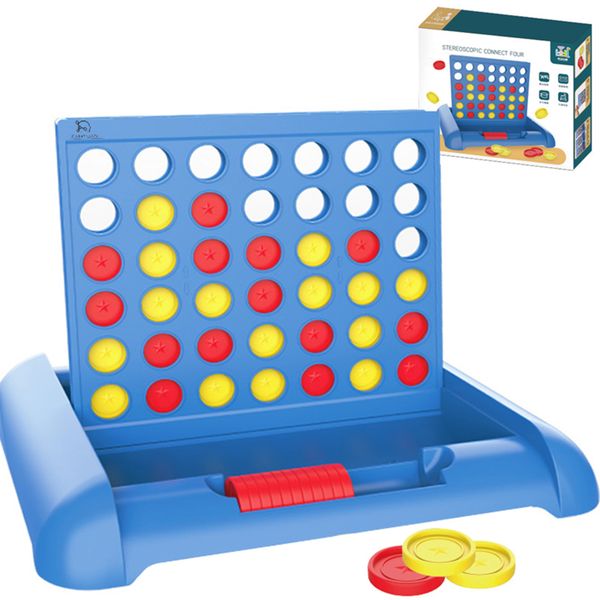 FANTUAN Connect 4-in-a-Row Chessboard Toy Set Family Strategy Puzzle Game