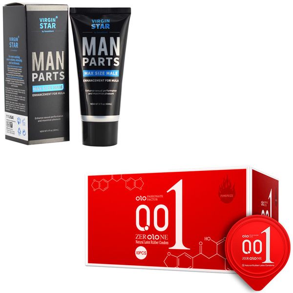 OLO Condoms Thermal Sensation Box Of 10 + Virgin Star Libido Booster Cream