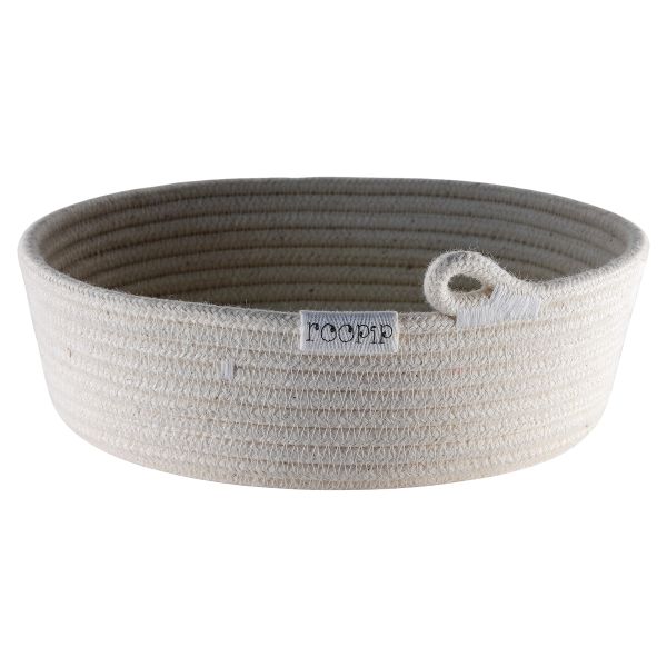 Roopip Handmade Round Decorative Cotton Rope Bowl