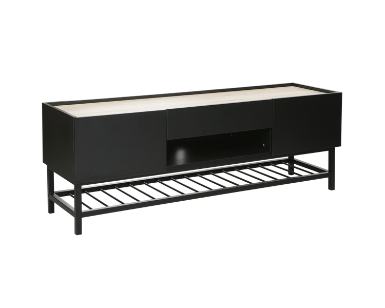 Borden TV Stand 1500mm with One Centre Drawer and Two Side Cupboards