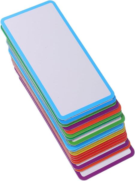 24Pcs Writable Magnetic Name Labels Erasable Tags for Whiteboards Fridges