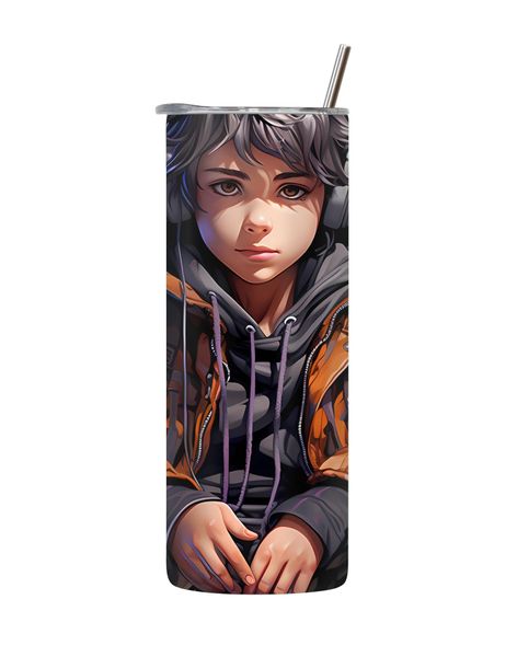 Boy 20 Oz Tumbler with Lid and Straw Trendy Gaming Graphic Gamers Gift 168
