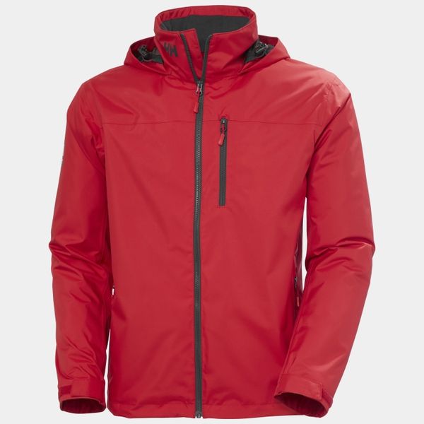 Helly Hansen Men's Crew Hooded Midlayer Sailing Jacket 2.0 - Red