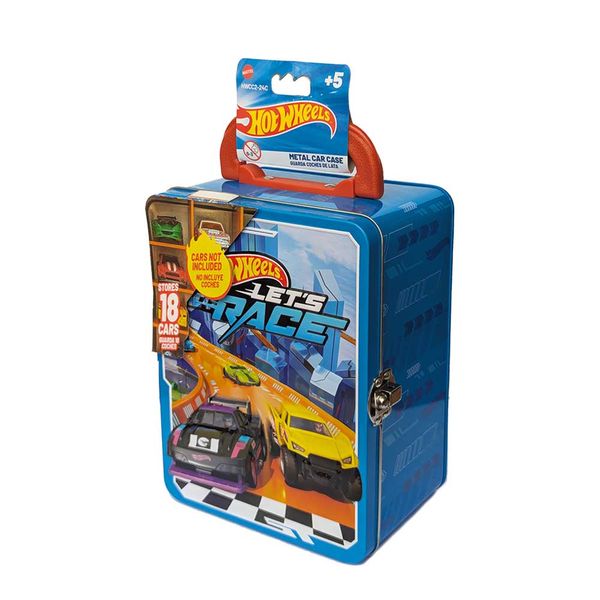 Hot Wheels Metal Car Case - Orange Handle