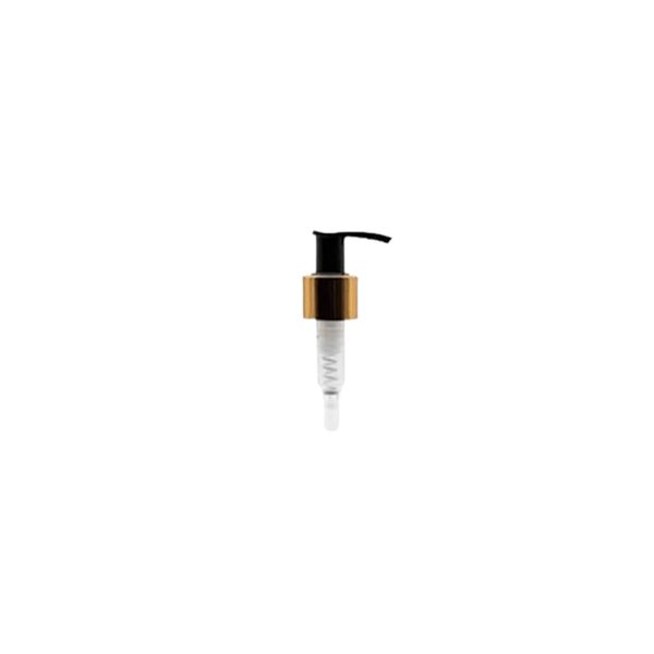Lotion Pump Black Gold Collar 24/410 - 50Pack