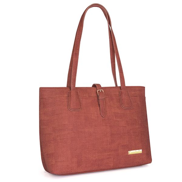 Cazabella Marcella red textured tote