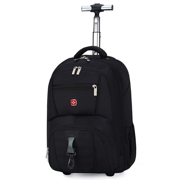 TUFF-LUV Pro Carry on Trolley Backpack 15.6 Laptop – Black
