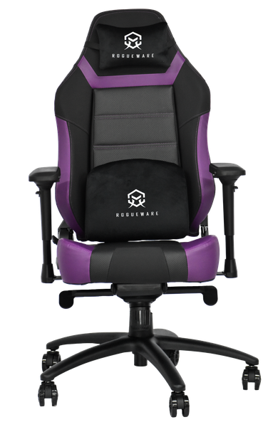 Rogueware GC400 Expert Gaming Chair - Black/Purple - Up To 200KG