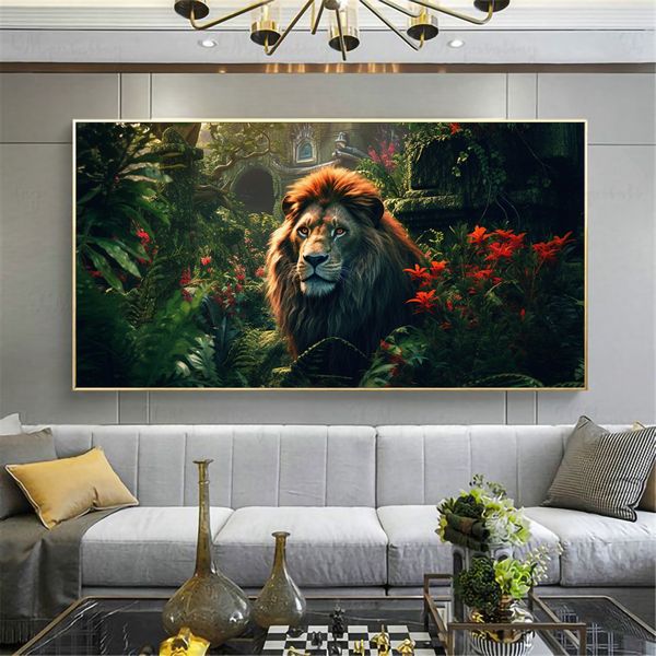 Canvas Wall Decor - Regal Lion - 0442