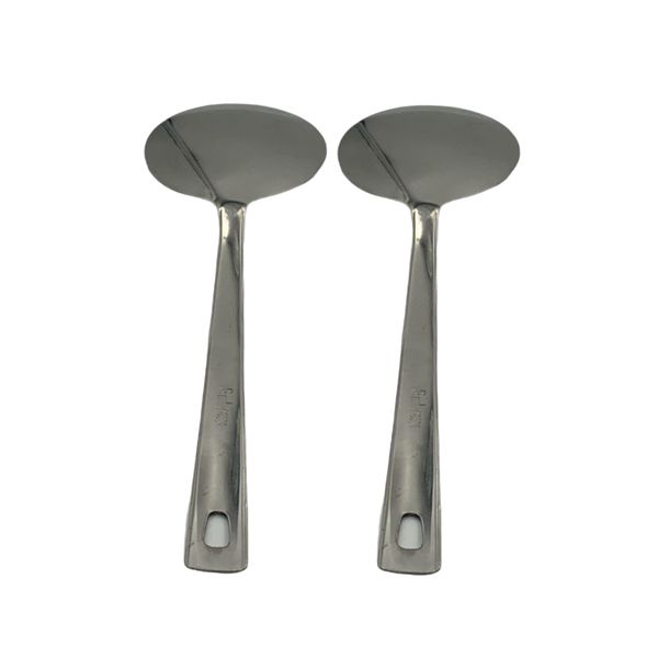 Quality Round Traditional Stainless Steel Serving Spoon 2 Piece 26,5cm