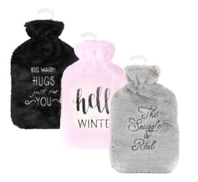 Snuggly Bits Rubber Water-Filled Hot Water Bottle