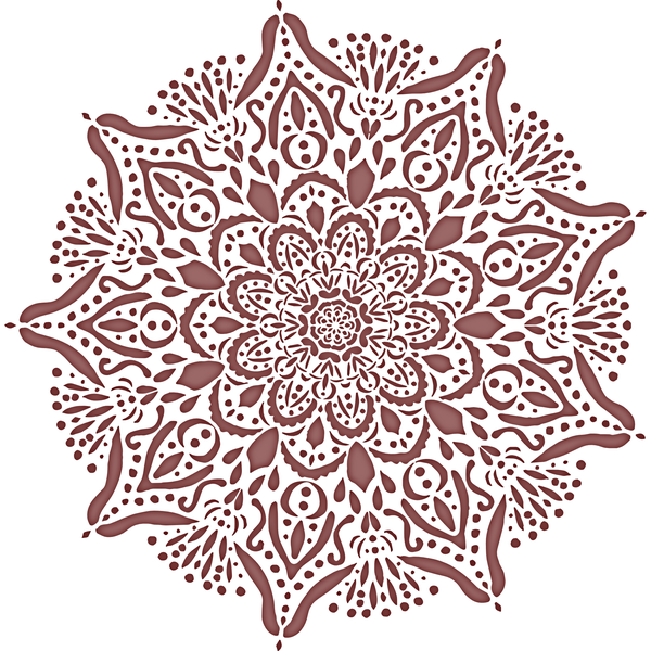 Large Fynbos Mandala Stencil (45 cm)
