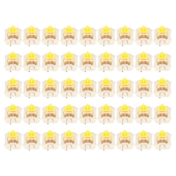Keyboard Switches DIY 45 Piece Silent Linear Yellow