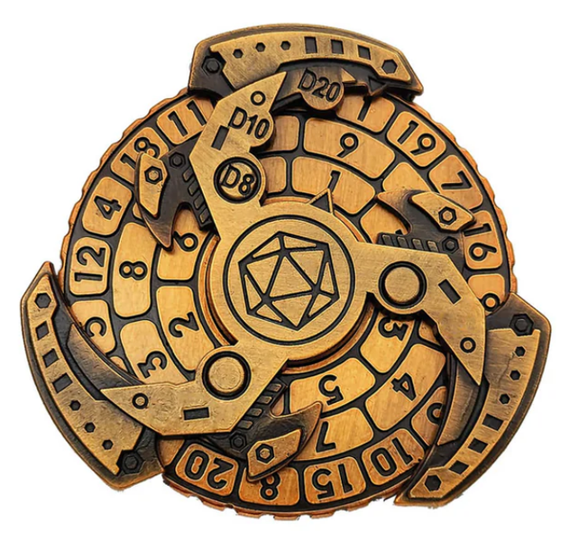 DND Metal Fidget Spinner Dice Set Replaces 7 Piece Set Dungeons and Dragons