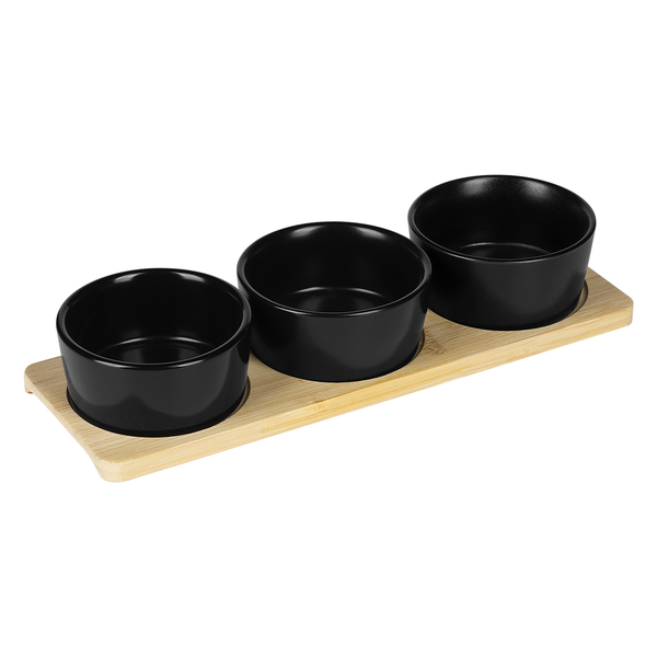 Kings Jet Black 4pcs Serving Set
