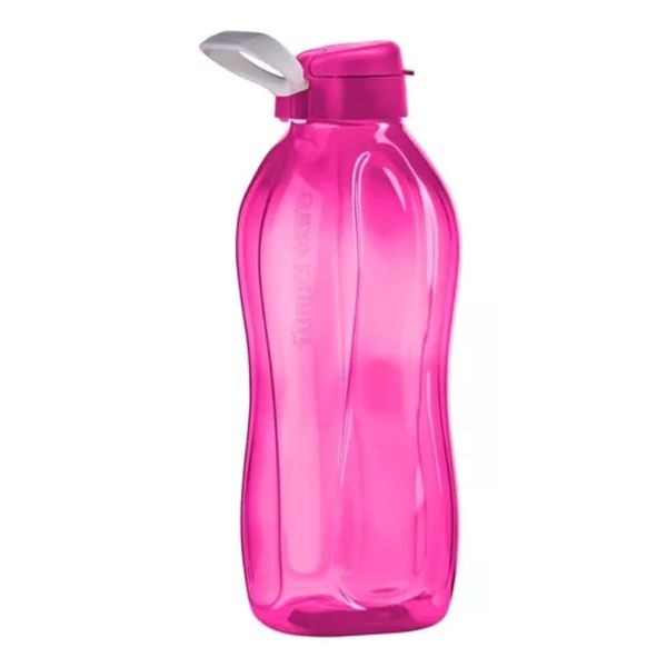 Tupperware Pink Flip Top 2 Litre Water Bottle