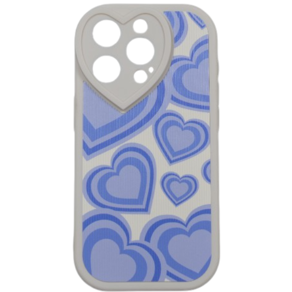 High Quality Abstract Heart Design Phone Case Compatible With iPhone 15 Pro - Pink