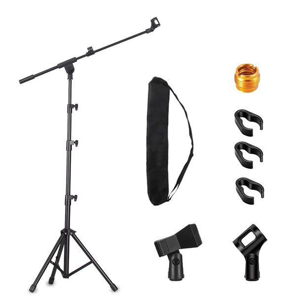 Microphone Stand for Light Microphone - Tripod Boom Arm Mic Stand