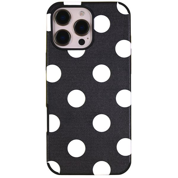 Elegant Black &amp; White Polka Dot - Phone Case - Compatible with iPhone