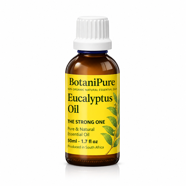 BotaniPure Eucalyptus Oil 50ml - Organic Eucalyptus Globulus Oil (STRONG )