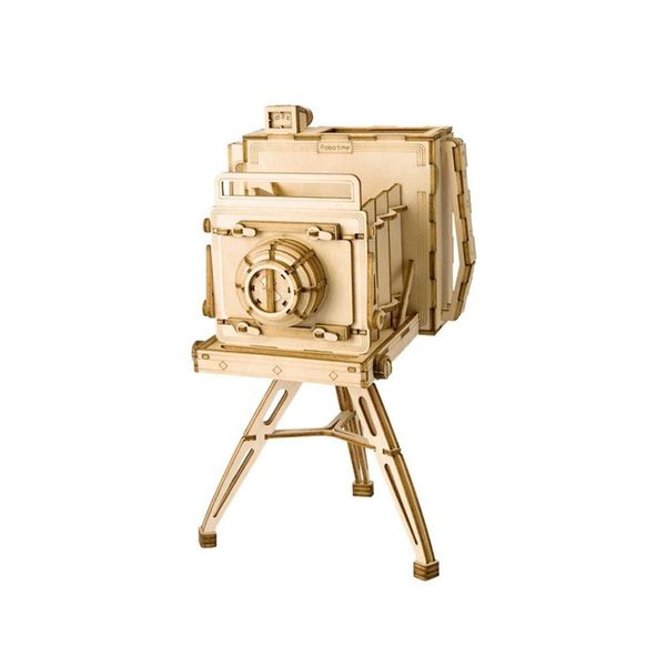 Robotime Vintage Camera 3D Wooden Puzzle - 142 Pieces