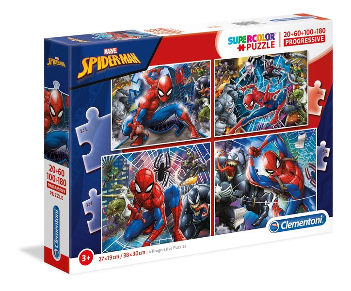 Clementoni 4 in 1 Marvel Spiderman Puzzle