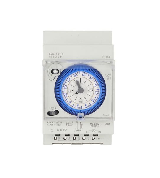 SUL181D Mechanical Timer 3-Module Segment Timeswitch, 24-Hour Control