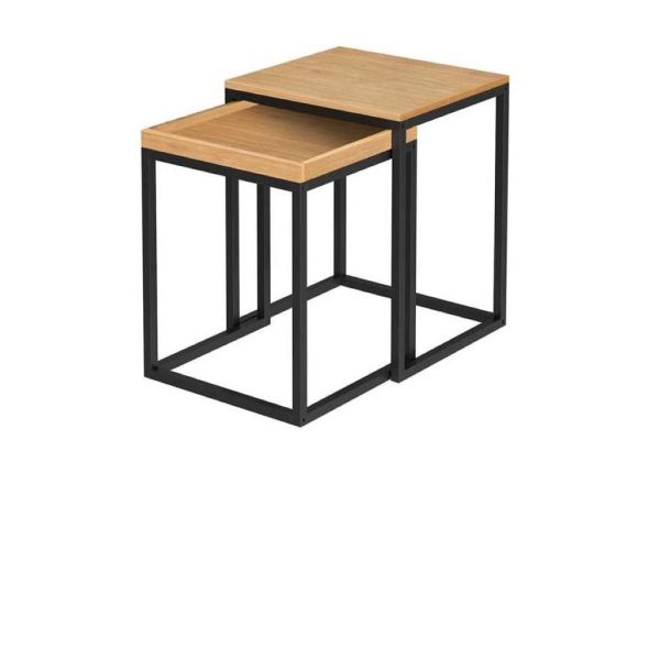 Nestling Side Tables Set - Honey Brown