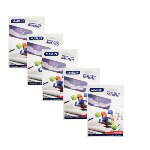Marlin 80 Sheet Exam Pad Punched – Pack of 5