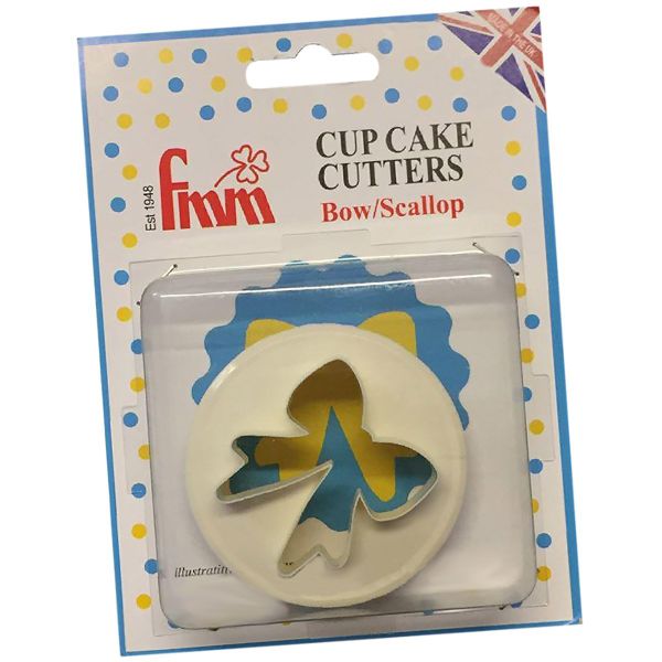 Cutter Cupcake Bow Scallop Cake Cutting Tool Icing Fondant Paste Decoration