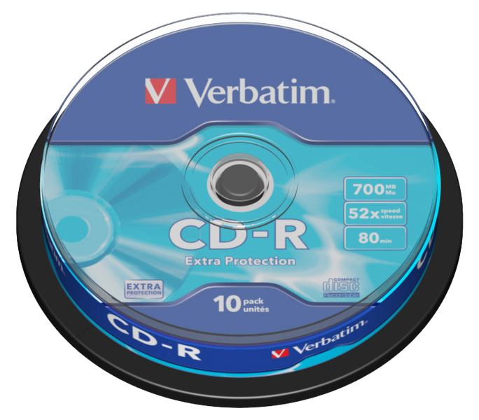 Verbatim Cd-R 52x 700mb Extra Protection Non A20