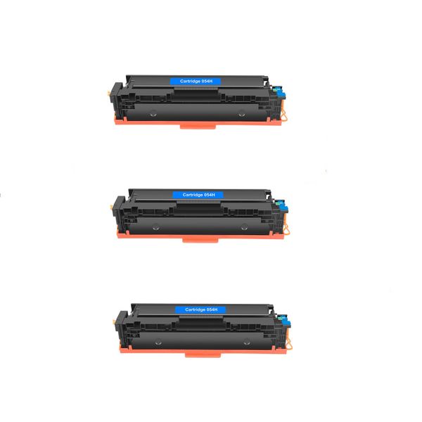 Compatible Toner is Compatible with Canon 054H Cyan x 3